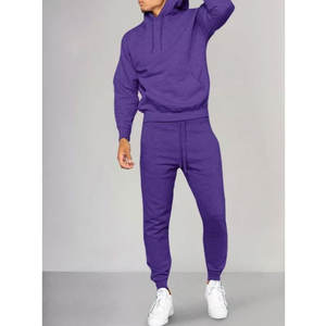 Survêtement pour homme 2 pièces sweat-shirts athlétiques à capuche ensembles de survêtements de course à pied jogging décontractés - Product Image 6