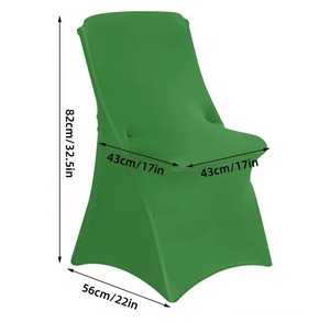 Housses de chaise pliantes en spandex lavables de qualité supérieure pour banquets, événements, mariages, blanches, rouges, bleues, vertes, noires, roses - Product Image 1