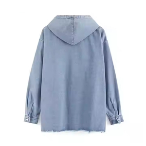 เสื้อฮู้ดผู้ชายผ้าฝ้าย 100% สำหรับฤดูหนาว ทรงปกติ สวมใส่สบาย อุ่น ทนทาน ล้างสีแบบแอซิดวอช พิมพ์ลายขาดๆ แบบดิสเทรส ผ้าฟลีซ - Product Image 5