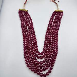 Cuentas Redondas Lisas de Color Rojo Rubí Rellenas de Vidrio de Primera Calidad de 6-11 mm - Piedras Preciosas 100% Naturales de Alta Calidad para la Fabricación de Joyas - Product Image 2