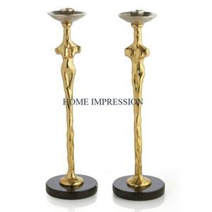 Tendance Nouvelle Arrivée Or En Aluminium Poli Grand Bougeoir De Grande Taille Bougeoirs Plus Grande Qualité Bougeoirs Classiques - Product Image 5