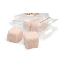 Marque privée Vente en gros Mini fruits biologiques Beurre de karité Peau Exfoliant Éclaircissant Blanchissant Sucre Corps et Visage Gommage Cube