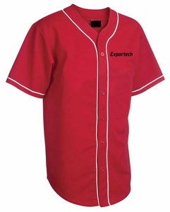 Maillot de baseball respirant grande taille en tissu 100 % polyester - Product Image 2