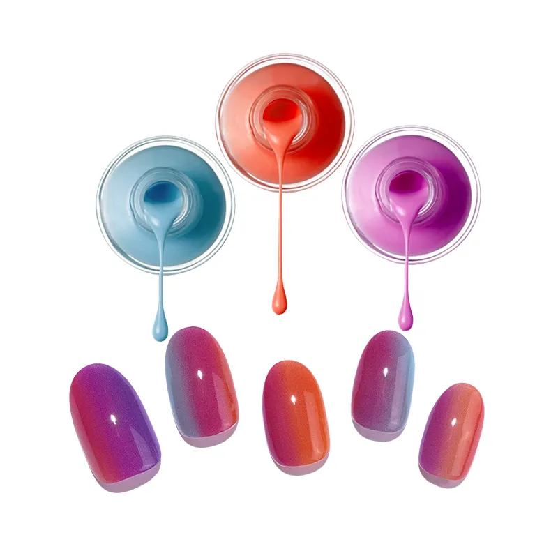 Huizi-Envolturas de uñas semicuradas de larga duración, a la moda, colores sólidos, a precio de fábrica, tiras de gel con luz uv