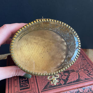 ขอบทองเหลืองโลหะนูนออกแบบทองเสร็จแล้วกล่องเก็บแก้วทรงรี beveled เครื่องประดับเครื่องประดับแหวนของกระจุกกระจิกกล่อง Deco - Product Image 3