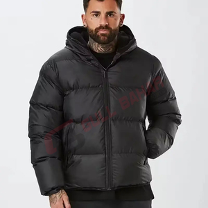 Chaqueta Acolchada con Capucha para Hombre, Nueva Colección, Logotipo Bordado Personalizado, Cuello Alto, Venta al Por Mayor, Estilo Urbano, Impermeable, Transpirable, para Invierno - Product Image 2