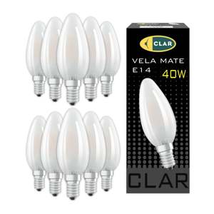 Clear Candle Style LED <b>Bulb</b> E14 40W - Product Image 1