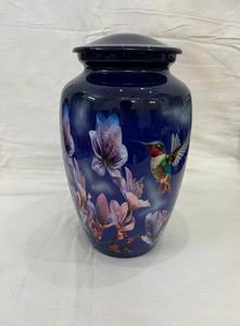 Urna Funeraria de Metal Duradera de Estilo Antiguo con Diseño Floral, Fabricada en India, para Cenizas, Disponible para la Venta - Product Image 3