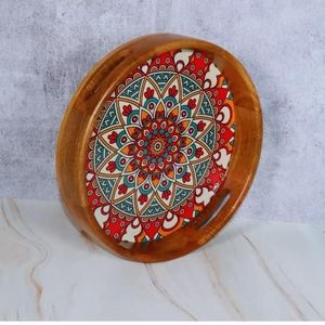 Bandeja de madera con estampado digital Bandeja elegante y duradera para cocina y comedor Bandeja de madera impresa tradicional al por mayor - Product Image 6