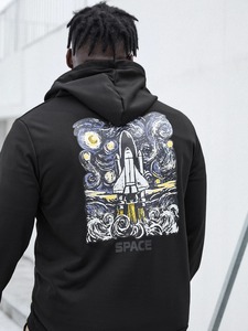 Sweat à capuche épais en molleton 100 % coton pour homme, respirant, uni, idéal pour l'impression personnalisée - Product Image 6