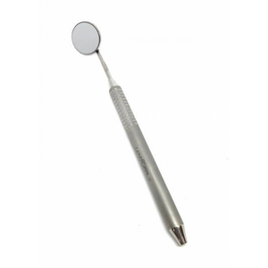 Miroir buccal dentaire PISSCO avec manche, revêtement rhodié, surface avant en acier inoxydable allemand - Product Image 1