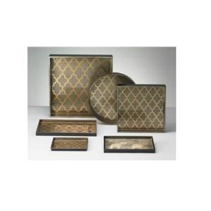 Fabricante creativo artístico rectángulo bandeja de servir conjunto nuevo diseño tallado a mano MDF madera comida - Product Image 6