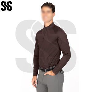 Vêtement de base équestre pour homme de qualité supérieure, antibactérien, à séchage rapide, mélange polyester/spandex, vêtements de sport pour l'équitation - Product Image 3