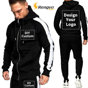 ชุดวอร์มผู้ชายดีไซน์ฤดูใบไม้ร่วงฤดูหนาว  ปรับแต่งได้ ไซส์พลัส ระบายเหงื่อ ยืดได้สี่ทิศทาง สไตล์ลำลอง สำหรับเล่นกีฬาและออกกำลังกาย - Product Image 5