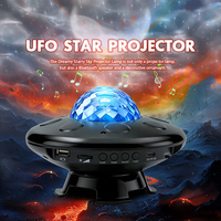 Projecteur LED intelligent UFO Galaxie avec lecteur de musique, lampe de nuit Nébuleuse pour décoration de chambre, lampe d'ambiance, anniversaire