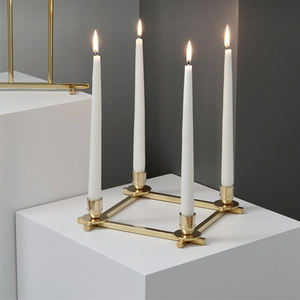 Cast Aluminium Antique Gold Candle Holder Antique Gold for Home Wedding Event Tabletop Lighting Decoration Candle Stand - Product Image 6