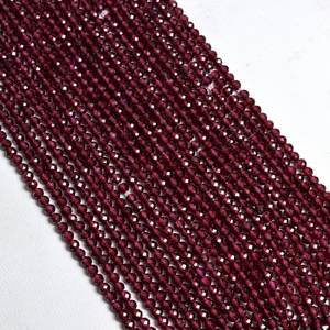 Cuentas redondas facetadas sueltas de piedras preciosas de tamaño pequeño de 2mm, cuentas redondas facetadas de granate Natural para accesorios de fabricación de joyas DIY - Product Image 6