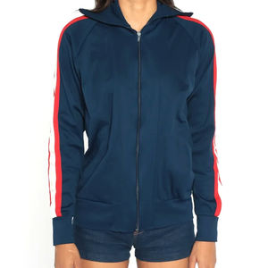 Chaquetas cortavientos ligeras con capucha para mujer, cremallera impermeable con mangas raglán, jersey de tela estampado totalmente personalizable - Product Image 1