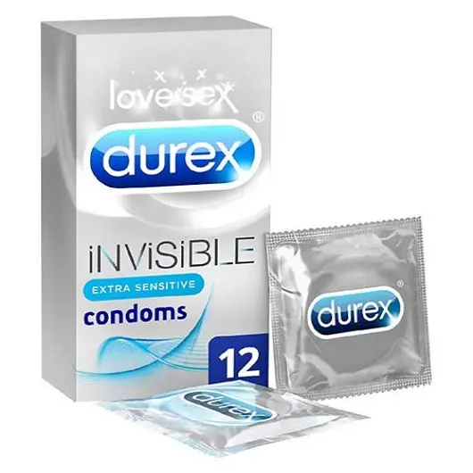 USA Durex preservativi Extra sottili al gusto di gomma da masticare per uomo-10s