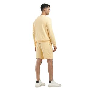 <b>Men</b> Summer Sweatshirt and <b>Shorts</b> Set Casual Gym Street Outfit Lightweight Custom OEM Private Label Factory Supplier - Product Image 4