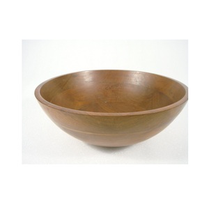 Bol de service en bois d'acacia au design de luxe à l'aspect moderne forme ronde pour salade riz soupe bol en bois de service - Product Image 5