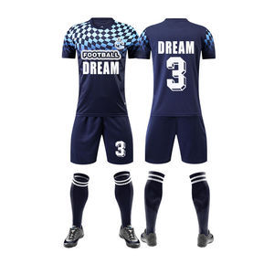 Ensemble de maillots de football personnalisés pour hommes, technique de sublimation complète avec impression de nom, uniforme de football gratuit pour l'entraînement d'équipe - Product Image 1