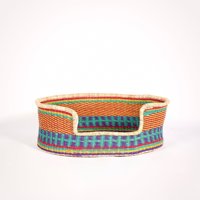 Panier en jonc de mer pour chien, panier bolga tissé à la main pour animaux de compagnie, lits de qualité pour animaux de compagnie du Vietnam, prix bon marché, quantité en vrac