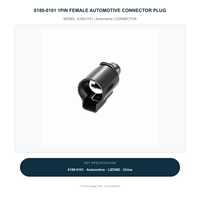 Connecteur automobile femelle 1 broche 6189-0101 DJ7015-7.8-21 Boîtier noir Vente directe usine