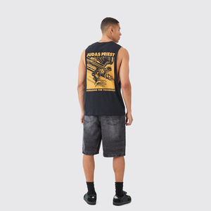 Camiseta sin mangas deportiva de gimnasio para hombre de alta calidad Chaleco de fitness de moda con diseño sin mangas OEM ODM Impreso para salida - Product Image 4