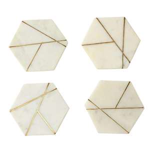 Marble Coaster for Coffee Cocktail <b>Beer</b> Tea Kitchen Catering Accessories Decorative <b>Mats</b> & Pads - Product Image 2