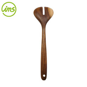 Cuchara de tenedor para servir ensalada de madera de acacia - Product Image 5