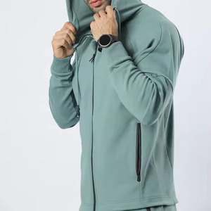 ชุดวอร์มมีฮู้ดแบบซิปของผู้ชายชุดวอร์ม500Gsm บ็อกซี่เฮฟวีเวตไซส์ใหญ่พิเศษ - Product Image 3