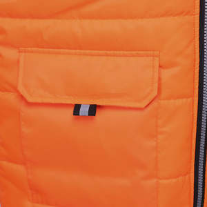 Chaqueta Acolchada Personalizada Cortavientos de Manga Regular para Hombre, Cuello Alto de Lona, Logotipo Frontal, Ligera y Cálida para Clima Frío - Product Image 4