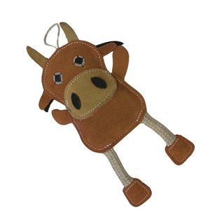 ของเล่นเคี้ยวสำหรับสุนัขขนาดกลาง/ใหญ่พิเศษ ดีไซน์ใหม่ ทนทาน หรูหรา ทำจากหนังและขนกำมะหยี่ เป็นมิตรต่อสิ่งแวดล้อม และสร้างปฏิสัมพันธ์ได้ - Product Image 5