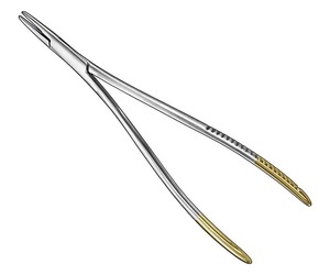 Toennis Dura 180mm ไมโครศัลยกรรมสแตนเลสที่ใส่เข็มเครื่องมือผ่าตัดได้รับการรับรอง CE - Product Image 3