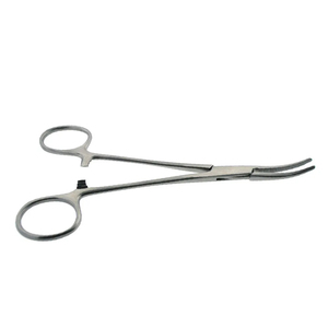 Pinzas curvas para mosquitos quirúrgicos de 5,5 ", juego de instrumentos de abrazadera de bloqueo hemostático Manual de acero para uso hospitalario - Product Image 3