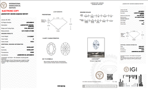 D Color VVS2 Carity taille 1.14Ct diamant poli labgrow forme ovale HPHT-CVD diamant bijoux diamants en vrac - Product Image 5