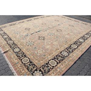 Alfombra Turca Vintage de 12x14.8 pies, Alfombra de Lana Marrón Estilo Suroeste - Product Image 3