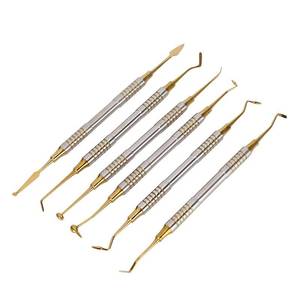Outils de remplissage dentaires avancés de 6 pièces avec des instruments dentaires de conception légère et de spatules plaquées titane - Product Image 5