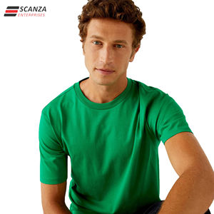 Camiseta de cuello redondo para hombre, manga corta, estampado frontal, 100% algodón, tejido peinado, estampado de letras serigrafiado, de secado rápido, talla grande - Product Image 3