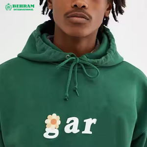 Sweat-shirts à capuche personnalisés pour hommes, 100% polyester, molleton épais/éponge française, séchage rapide, couleur unie, OEM ODM, hiver, unisexe - Product Image 3