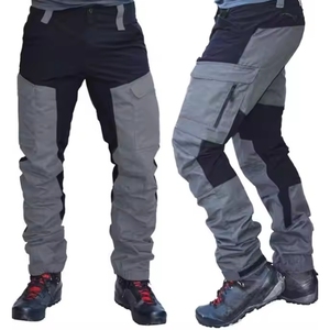 Men's Casual Style Loose Fit Drawstring <b>Cargo</b> Jogging <b>Work</b> <b>Pants</b> Anti-Wrinkle Track <b>Cargo</b> Trousers - Product Image 1