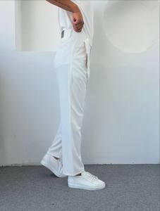 Pantalones de vestir marrones ajustados para hombre, cómodos, ligeros, de algodón, impermeables, de negocios, diarios, para uso informal en la oficina, hip hop medio - Product Image 2