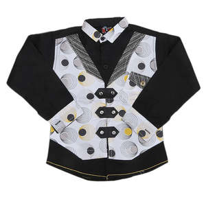 Camisa Casual de Manga Larga para Niños - Negra - Product Image 2
