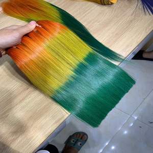 ผมต่อทำจากผ้าอัจฉริยะผมมนุษย์ทำจากกระดูกทุกสี - Product Image 2