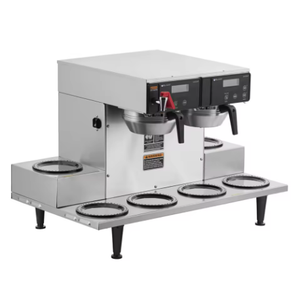 Machine à café commerciale programmable Axiom Twin 12 tasses avec 6 chauffe-tasses inférieurs 120/208-240V et 120/220V, prête pour l'hôtellerie et les camping-cars - Product Image 1