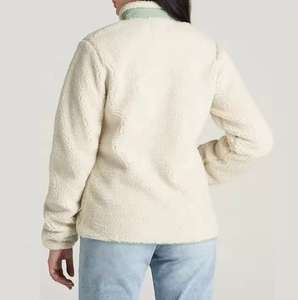 Veste bomber légère à capuche en polaire pour femme, sports de plein air, hiver, respirante, écologique, fermeture éclair, teinte unie - Product Image 5