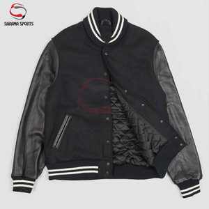 Chaqueta Universitaria Impermeable de Lona y Lana, Personalizable, de Marca Propia, en Varios Colores, a Precio Económico, de Moda y Alta Demanda - Product Image 1