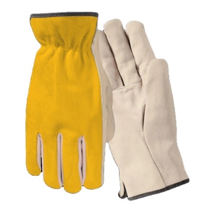 Heavy Duty Reflective Safety Cowhide Grain Leather Construction <b>Gloves</b> Adjustable Wristlet CE Certified Abrasion Resistant <b>Glove</b> - Product Image 6