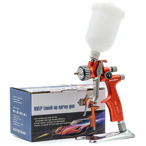 ปืนพ่นสีขนาดเล็ก300มล. สีส้มไร้สายสำหรับรถยนต์ปืนสเปรย์ขนาด0.5มม. 2025ใหม่ - Product Image 2